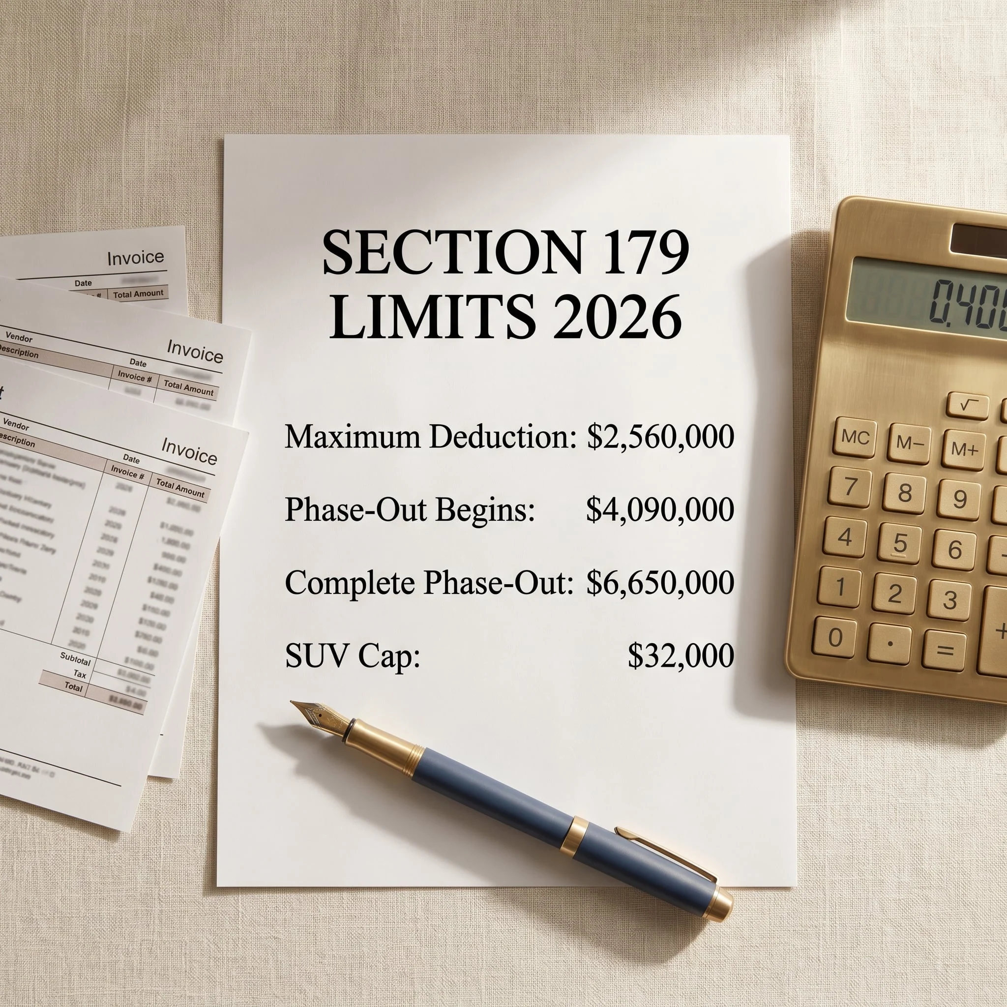 Section 179 Deductions: 2026 Limits, Rules & Strategies for Business Owners